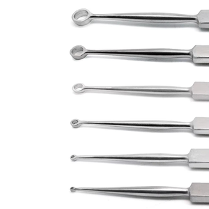 เครื่องมือผ่าตัดแบบใช้มือทำจากเหล็กกล้าไร้สนิมเกรดทางการแพทย์ รุ่น Curette ขนาด 11 นิ้ว ปลายรูปวงรี สำหรับใช้กับกระดูก รุ่น RS-RC-32 ได้รับการรับรองมาตรฐาน CE - Product Image 3