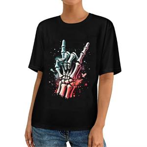 เสื้อยืดคอกลมลำลองสำหรับผู้ชายสีพื้นระบายอากาศใส่สบายสไตล์สตรีท - Product Image 5