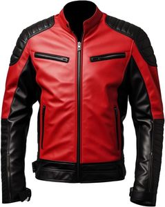 Veste de moto unisexe de haute qualité, vêtements de sport coupe-vent en cuir, fonction de support - Product Image 5