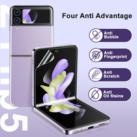 Galaxy Z Flip 5 4 3 2 5G Tpu Privacy X Front Of Clear Protective In Silk Screen Soft Film For samsung Z flip 4 Protecteur d'écran