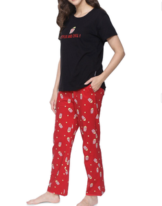 Pyjama pour femme Vêtements de nuit et vêtements de détente Ensemble de pyjama imprimé Haut et pantalon à manches longues et col rond - Product Image 4