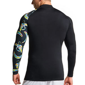 Rashguards personnalisés 2026 avec logo sur mesure – Qualité supérieure, manches longues, unisexe, respirant, séchage rapide, compression, vêtements de sport 100 % coton - Product Image 1