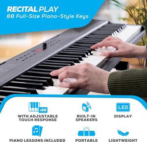 Brand New Ale s is 88 Key <b>Keyboard</b> Piano <b>with</b> 480 Sounds Speakers USB MIDI Carry Bag <b>Stand</b> - Product Image 2