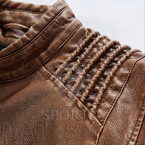 Otoño Invierno Hombres Chaqueta de cuero Mejor calidad Hombres Chaqueta de cuero genuino Hombres - Product Image 4