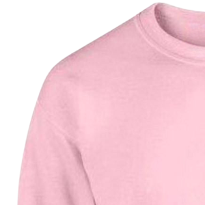 Crest Crewneck <b>Sweatshirt</b> Light <b>Pink</b> Green Embroidered Pullover Custom Greek Sorority Apparel - Product Image 3