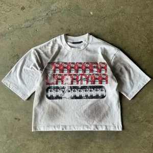 Camisetas lisas de transferencia de calor personalizadas para imprimir con logotipo, ropa de calle de algodón para hombre, camisetas de gran tamaño para gimnasio con sublimación de lavado ácido - Product Image 2