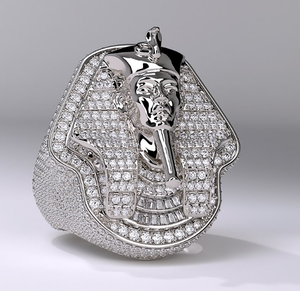 แหวนเพชรสำหรับผู้ชายสำหรับปลูกในห้องทดลองแบบใหม่14KT สีโรสโกลด์ฮิปฮอป - Product Image 1