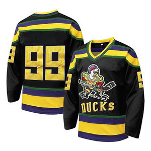 Chemises de hockey légères évacuant l'humidité Maillot de hockey sur glace grande taille à prix raisonnable pour hommes et femmes - Product Image 1