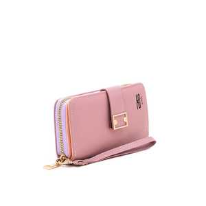 Púrpura P70804 Saffiano Cartera informal de cuero Estilo de negocios Cierre de botón Antirrobo Logotipo largo Hilo Poliéster Algodón PU - Product Image 2