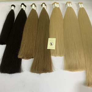 ส่วนต่อผมของมนุษย์,ผมสีบลอนด์ผมบริสุทธิ์แบบตรงต่อผมเป็นกลุ่ม - Product Image 5