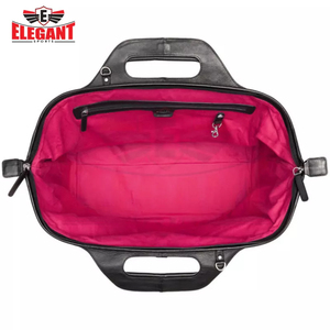 Bolsa de lona de viaje con logotipo personalizado 2024 de cuero genuino con bolsillos elegante deportivo personalizable equipo deportivo de lujo - Product Image 3