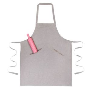 Delantal de babero sin mangas de algodón orgánico 100%, accesorio de limpieza de cocina de calidad para mujer, colores brillantes, uso doméstico personalizable - Product Image 4