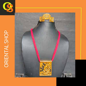 Acheter collier boucles d'oreilles bague sertie de 22K plaqué or ensemble de bijoux de style de luxe à vendre par les exportateurs indiens - Product Image 5