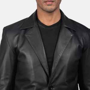 Chaqueta de Cuero Personalizada de Alta Calidad para Hombre, Impermeable, Cortavientos, a la Moda, para la Temporada de Invierno, Hecha en Pakistán, Ropa Casual de Calle - Product Image 2