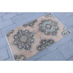 Vintage Turkish Rug 2.9x4.8 ft (89x146 cm), <b>Brown</b> Southwestern <b>Wool</b> Rug - Product Image 3