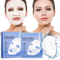 Masque facial coréen au collagène YECUCE, hydratation intense, soin de la peau en marque privée, masque en feuille blanchissant pour le visage pour femmes
