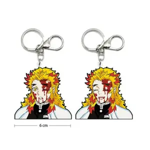 Top Choosing 3D Anime Keychain Anime Lenticular Stickers Used As A Gift 3D Flip Effect Custom Packing Vietnamese Supplier