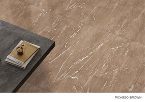 Acabado de talla marrón Picasso 600x1200 Azulejos de porcelana esmaltada pulida para piso para baño o inodoro Azulejo rústico de porcelana - Product Image 2