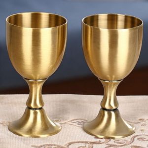 Copa Judía de Metal de Alta Calidad, Única, Reutilizable, Productos Religiosos, Metal de Cobre Dorado Antiguo, Estilo Kurdo - Product Image 4