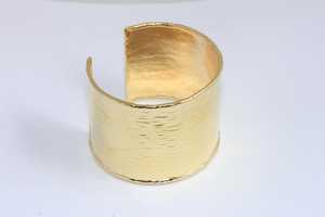 Brazalete de latón crudo de 69mm, brazalete de incrustaciones, brazalete de canal en blanco, pulsera ancha hecha a mano, latón crudo - Product Image 3