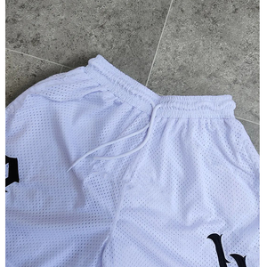 Pantalones cortos deportivos para hombre con cintura elástica Sim Fit, nueva moda para hombre, pantalones cortos de malla, baratos, venta al por mayor, pantalones cortos deportivos informales para hombre, ropa de playa - Product Image 4