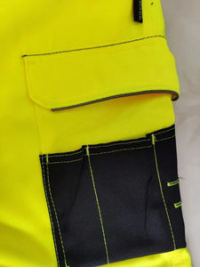 Pantalon de travail Cargo Ripstop en toile de coton léger pour hommes Big Tall Construction Utility Safety Embroidered High Drawstring - Product Image 3