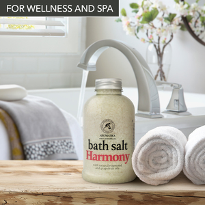 Aromatika Harmony - Cristales de Sal Marina Natural para Baño y Uso Corporal, 600 g, con Aceites Energizantes de Pomelo y Rosa - Product Image 2