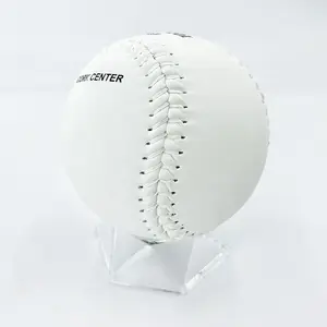 Özel resmi boyut 12 inç beyaz PVC spor oyunu softbol eğitim topları