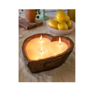 ชามใส่แป้งไม้เชิงเทียนดีไซน์หรูหราทำจากไม้ตกแต่งแบบชนบทดีไซน์แบบแกะสลักด้วยมือ - Product Image 2