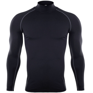 2025 hombres compresión gimnasio Rash Guard manga larga ecológico antibacteriano Fitness ropa deportiva térmica surf traje transpirable - Product Image 6
