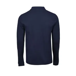 Luxury Custom Stretch <b>Long</b> <b>Sleeve</b> <b>Polo</b> <b>Shirt</b> for Promotional Merchandising - Product Image 5