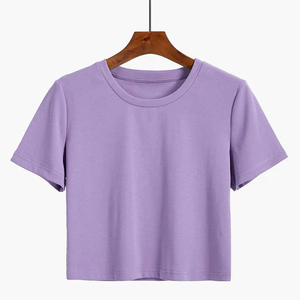 T-shirts en coton décontractés surdimensionnés en tissu imprimé avec un design graphique T-shirts pour femmes confortables et tendance Hauts d'été - Product Image 2