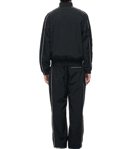 Novedad de 2025, chándal de nailon para hombre, conjunto cortavientos de 2 piezas, chándal de nailon ligero a rayas para correr - Product Image 6