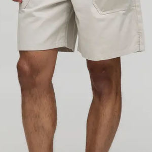 <b>Men</b> Elasticated Baggy Twill Split Hem <b>Shorts</b> Casual Twill Fabric Style With Zipper Fly Button Closure Wholesale Rate OEM Service - Product Image 5