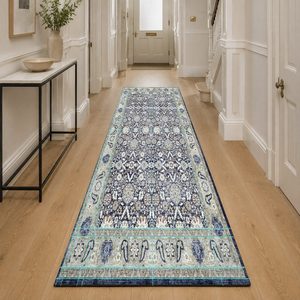 <b>RUGS</b> DEPOT LXDP-0133 Wholesale Grey <b>Silver</b> Traditional Medallion Digital Printed Machine Washable Chenille Area <b>Rug</b> Non Slip - Product Image 5