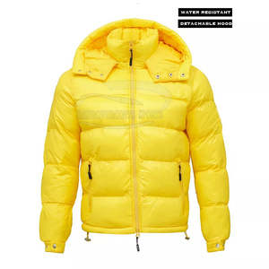 Chaqueta acolchada de invierno elegante e informal para hombre, logotipo personalizado, 100% de poliéster, resistente al agua, sostenible, estilo callejero, longitud regular - Product Image 4