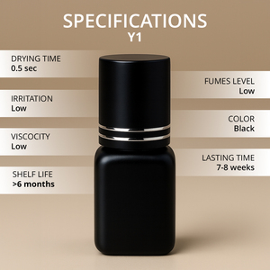 Colle pour extensions de cils OEM disponible, marque privée, séchage en 0,3 seconde, pack premium avec emballage personnalisé, colle à cils professionnelle - Product Image 2