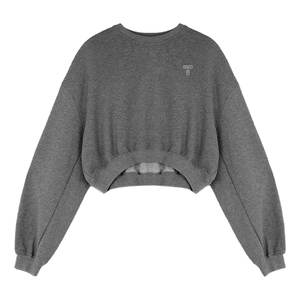 Top corto transpirable de alta calidad para mujer, sudadera con logotipo personalizado y tejido de punto, Tops cortos informales de verano 100% - Product Image 1