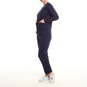 Combinaisons de travail pour infirmières et médecins, 2 pièces, haut et pantalon, tissu en coton mélangé, tricoté - Product Image 4