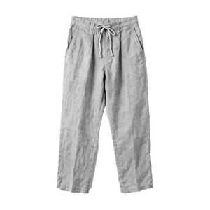 Men Relaxed Fit <b>Linen</b> Blend <b>Drawstring</b> <b>Pants</b> Breathable Eco-Friendly Quick Dry Autumn Casual Straight Mid Waist Loose - Product Image 3