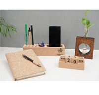 A6 liège magnétique jardinière stylo support caboteur ensemble porte-clés graine stylo crayon avec journal porte-carte affaires et cadeau promotionnel ensemble