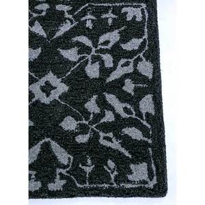 พรมขนสัตว์ทอมือ Imara Classic Tra-13032 ลายเหรียญรางวัลสีเทาดำ สำหรับบ้าน ห้องโถง ทางเดิน รูปทรงสี่เหลี่ยมผืนผ้า ทอแบบแบน วัสดุวิสโคส - Product Image 4