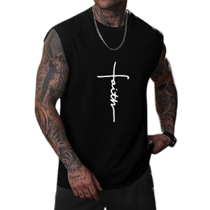 Débardeur sans manches à séchage rapide pour homme, en coton, respirant, pour gym, fitness, coupe ample - Product Image 2