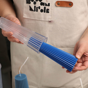 Moule à <span class=keywords><strong>bougie</strong></span> en acrylique en forme <span class=keywords><strong>de</strong></span> spirale cannelée, moule DIY pour la fabrication <span class=keywords><strong>de</strong></span> bougies artisanales - Product Image 6