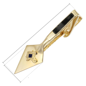 Masónico de 32 ° grado doble águila oro hombres ropa Formal Regalia de alta calidad a estrenar personalizado 2025 Clips de barra de corbata - Product Image 3