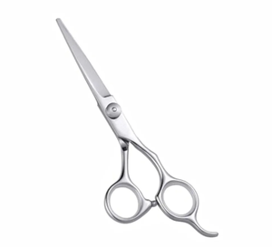 Vente en gros Design personnalisé Ciseaux de coiffeur pour amincissement des cheveux Manche en acier inoxydable Poignée caoutchoutée Sharp Salon de coiffure - Product Image 2