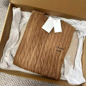 Suéteres de Punto Personalizados para Hombre, Pedidos al por Mayor, Fabricante OEM ODM, Mezcla de Algodón y Lana, Cuello Redondo, Marca Privada, Logotipo Personalizado - Product Image 4