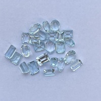 8mm 10mm 12mm naturel bleu aigue-marine à facettes taille émeraude poire ovale ronde pierres précieuses en vrac en gros certifié semi-précieux AAA
