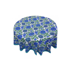 Nappe de mariage de luxe 100% coton faite à la main bloc de main imprimé écologique bien absorbant 20 feuilles 220 Cms approvisionnement en vrac - Product Image 1