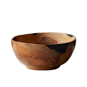 Hotels <b>and</b> Restaurants Tableware Wooden <b>Salad</b> <b>and</b> Casserole Serving Wooden <b>Bowl</b> Dinnerware Food <b>Server</b> Large <b>Bowl</b> - Product Image 2